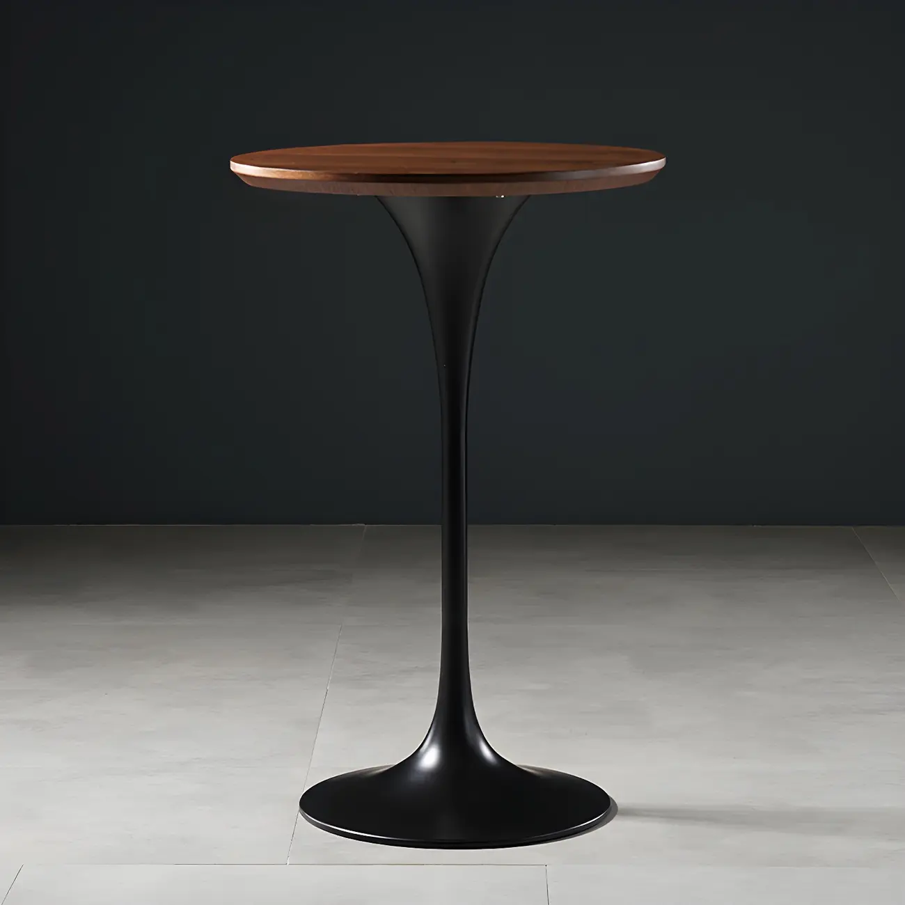 Glam Round Tall Bistro Table Pedestal Base Bar Table