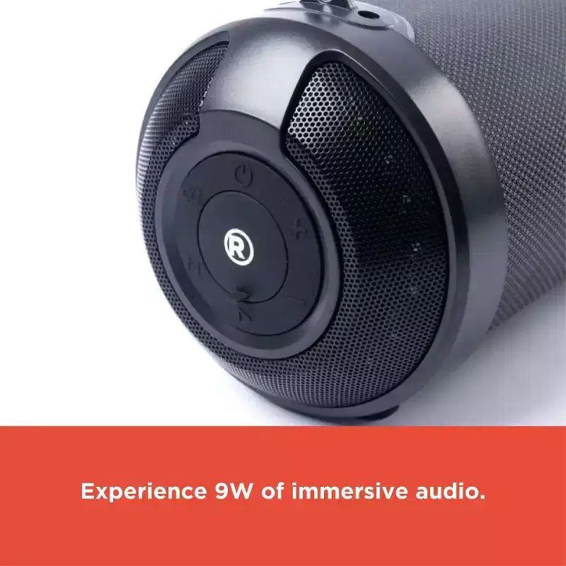 RadioShack Outdoor Portable Bluetooth Speaker 9W with RGB Lights and TWS For Pairing with Long Strap