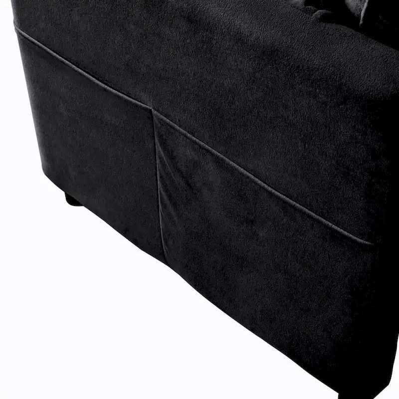 2-Piece 75.59 Chenille Cloud Loveseat Sofa Set with Deep Seat and 4 Pillows