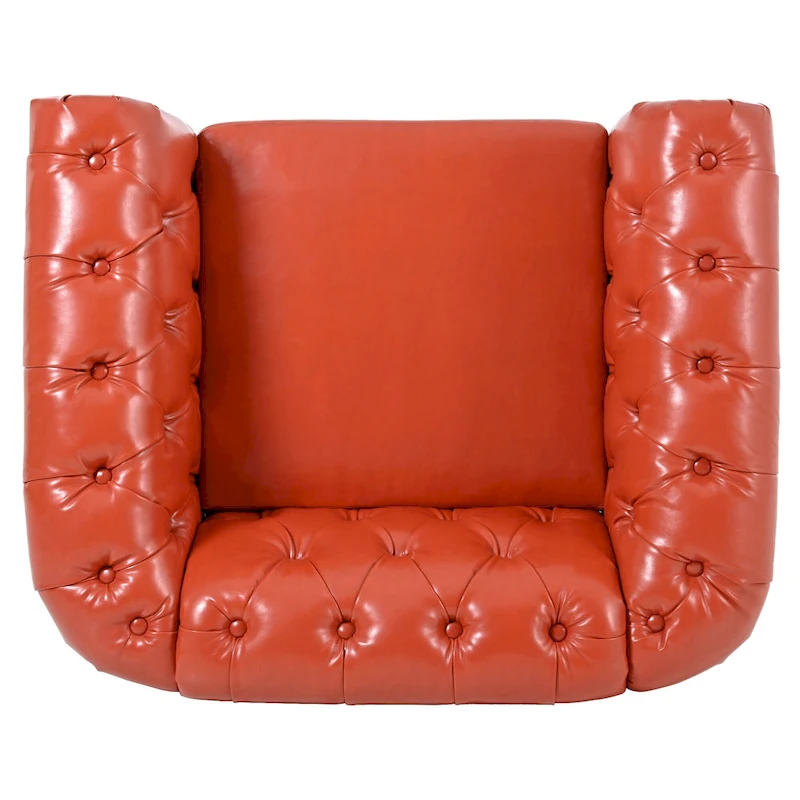 Christopher Knight Home- Winston PU Leather Chesterfield Club Chair