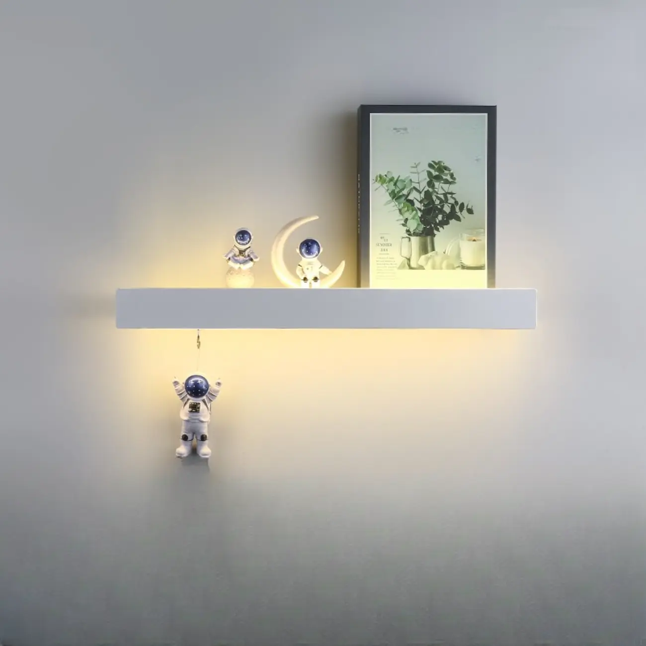 Modern up & Dowm Wall Light with Acrylic Shade Dimmable
