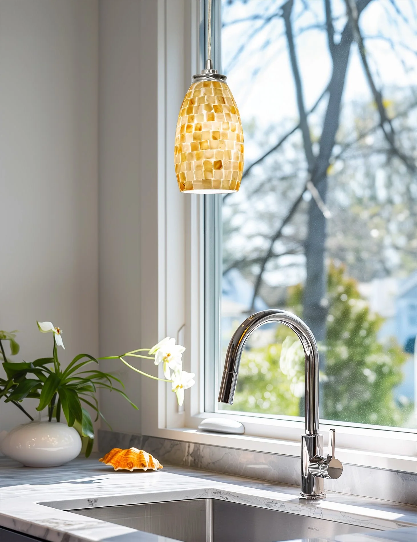 Coast 9 Modern Oval Mini Pendant Light