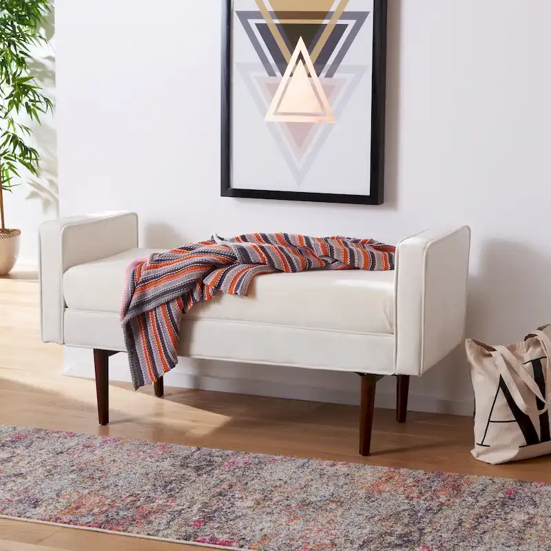 Rosalee Mid-Century Modern 25-inch Bench - 49W x 18D x 25H