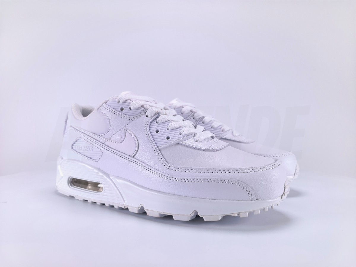 Nike Air Max 90Leather Triple White - Aktrende