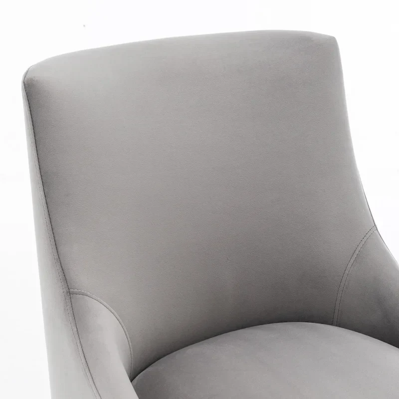 Green Velvet Upholstered Dining Chairs - Set of 2