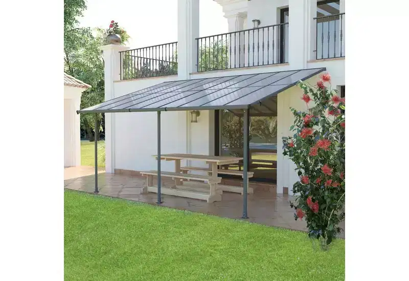 Aoodor Wall Mount Gazebo Outdoor Pergola Polycarbonate Gazebo Panels Canopy