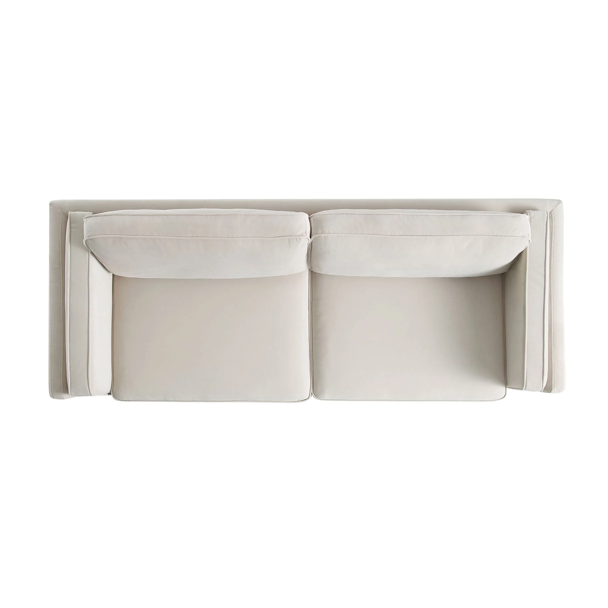 Champagne Velvet Sofa, 3-Seater