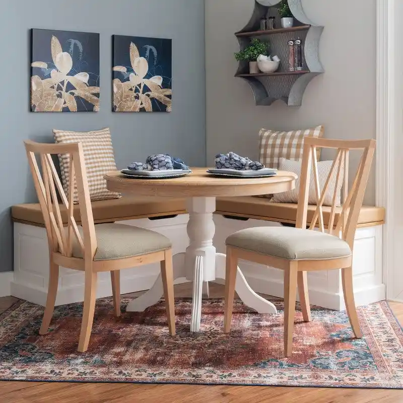 Dining Side Chair with Padded Seat – Set of 2