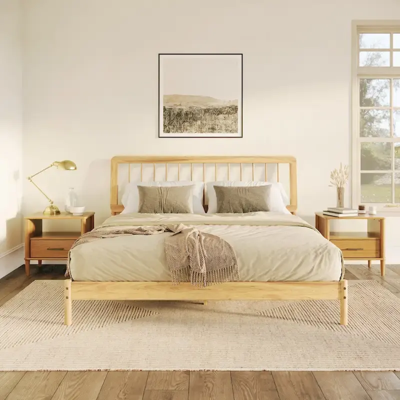 Middlebrook Designs Boho Solid Wood King Spindle Bed