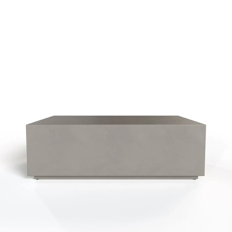 Fresno Modern Grey Concrete Coffee Table