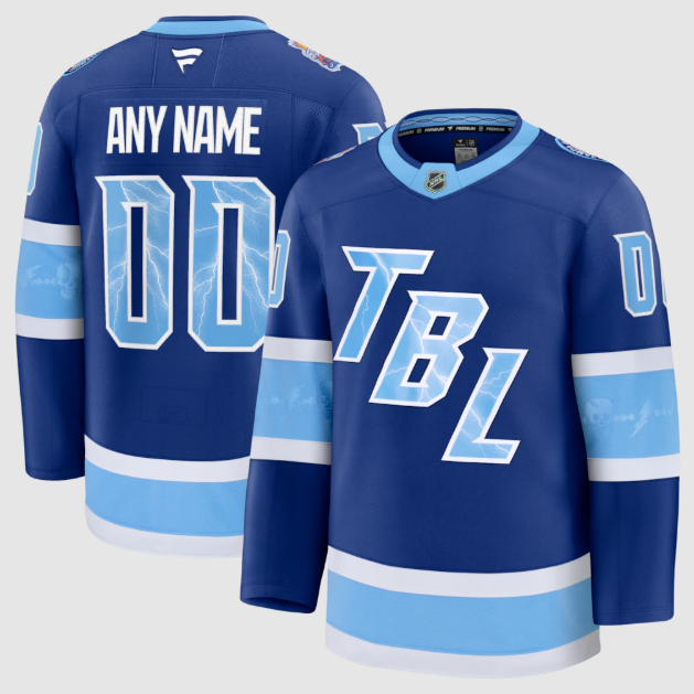 Tampa Bay Lightning Fanatics Blue 2026 Stadium Series Premium Custom Jersey