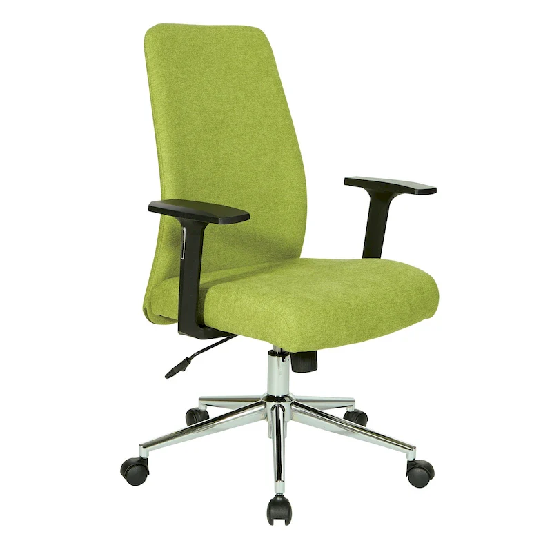 High-Back Upholstered Office Chair, Single, Lime Green / Light Pink / Light Grey / Sky