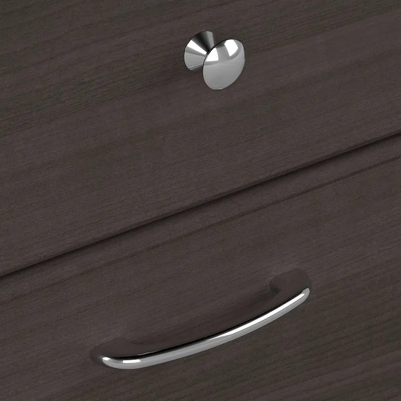 Cabot 60W L-Desk with Hutch and Drawers by Bush Furniture