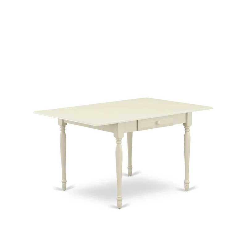 East West Furniture Dining Set Includes a Rectangle Dining Room Table with Dropleaf and Dining Chairs (Finish Color Options)