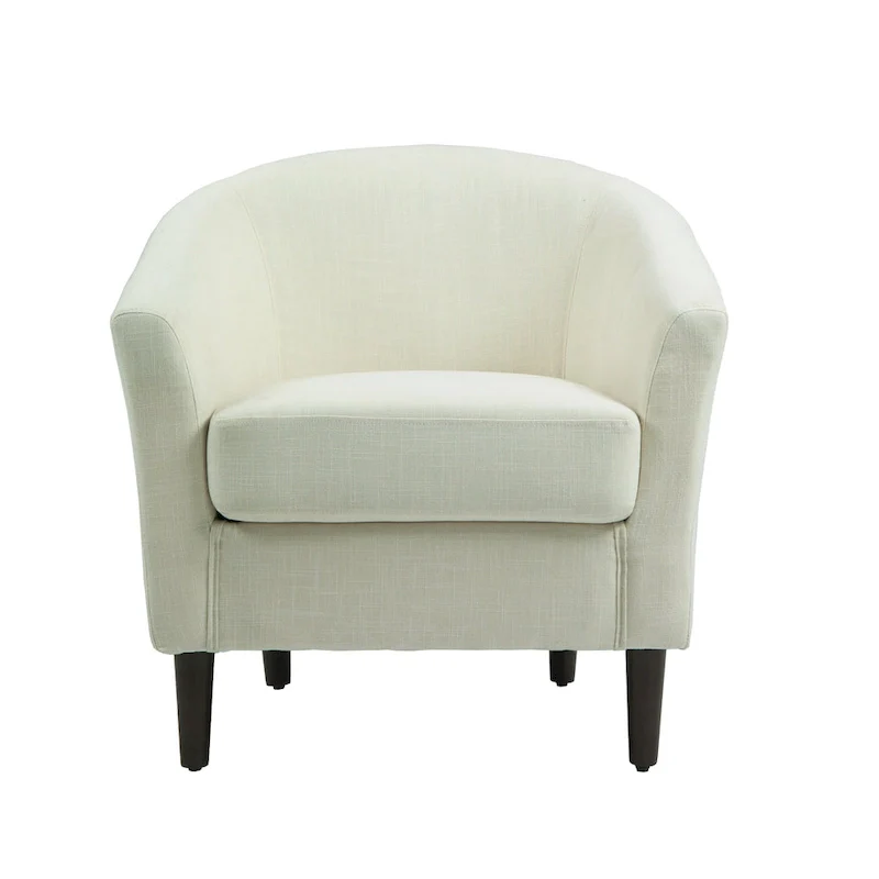 Linen Barrel Accent Chairs - Beige/Blue/Grey/Khaki/Light Grey, Modern Design