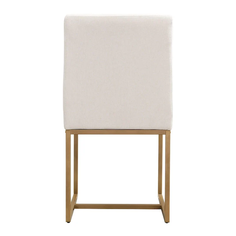 Modern Rectangular Dining Set - Faux Marble Table and 6 Upholstered Chairs