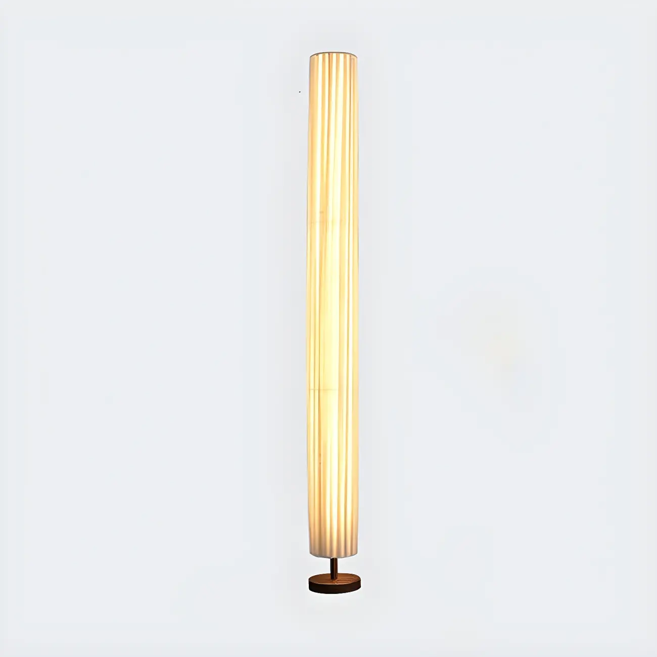 Modern Column Wood 3-Color LED Floor Lamp for Living Room