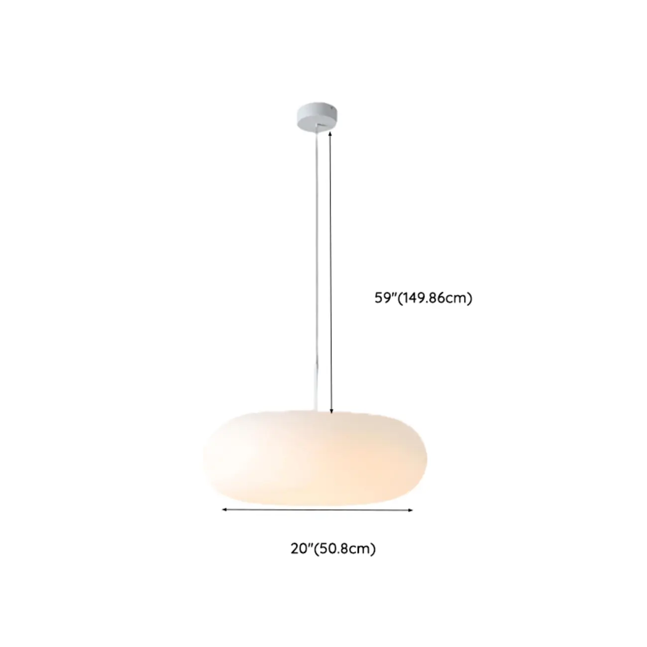 Modern Adjustable White Kitchen Pendant Light 3 Dimming LED