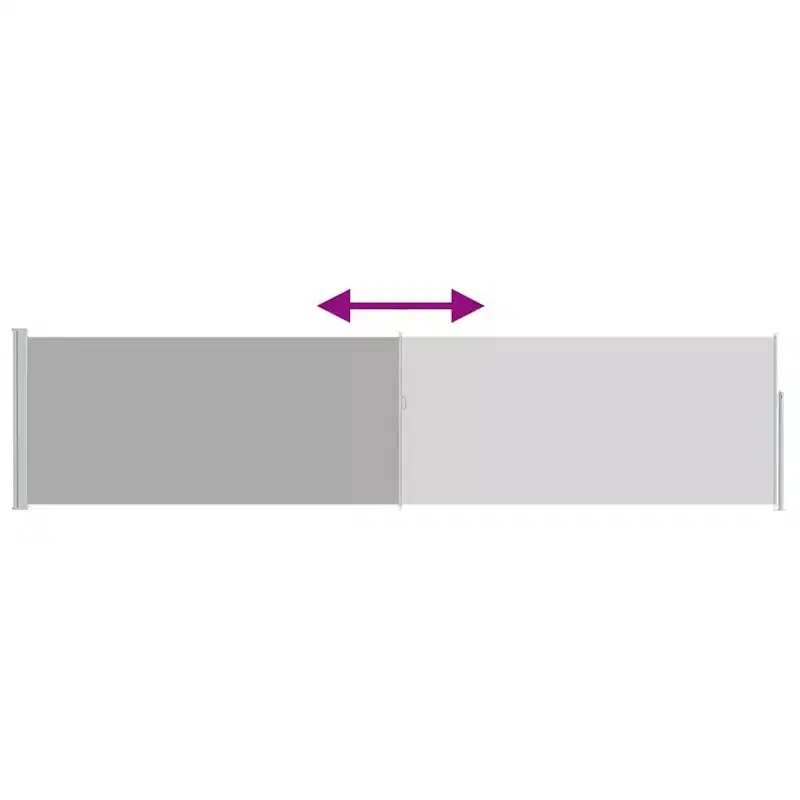 vidaXL Side Awning Grey