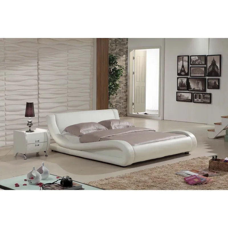 Dona 2-piece Ivory Modern Bed Set