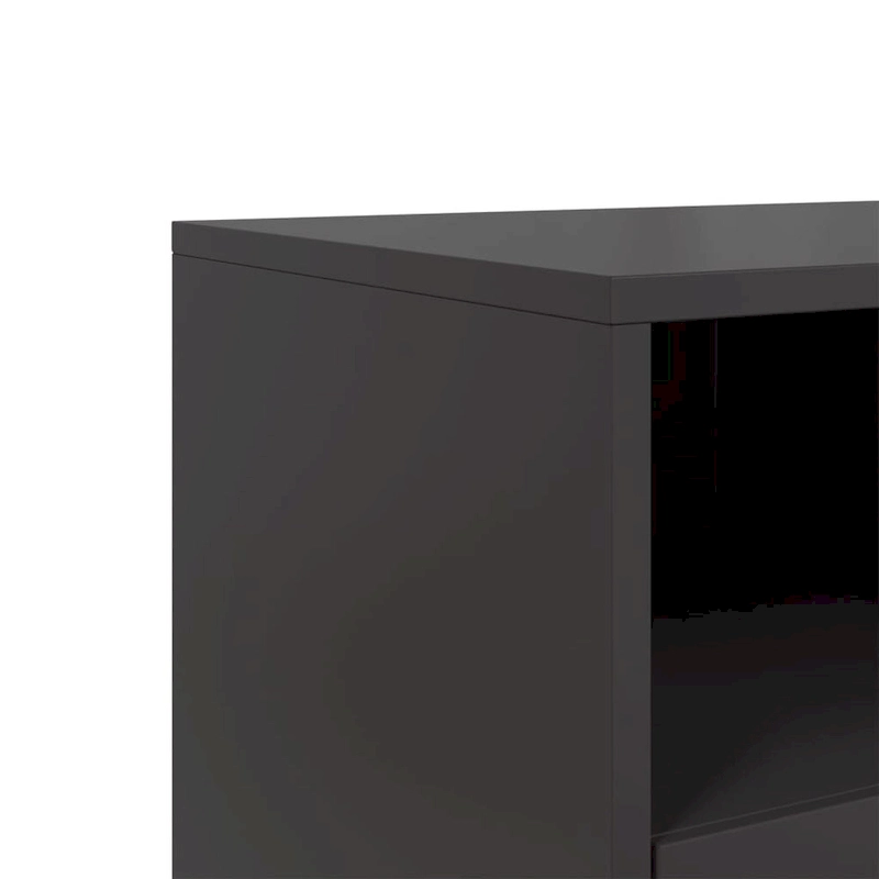 vidaXL TV Stand Entertainment Center Media Unit Living Room Furniture Steel - 15.4 x 39.6 x 23.8