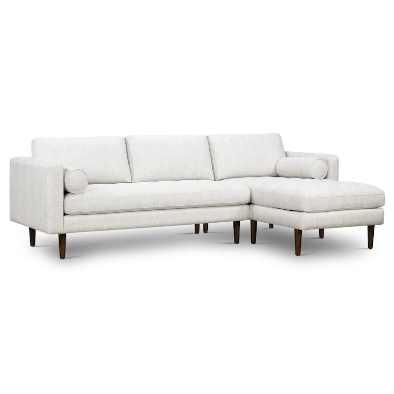 104.5 Fabric right-side sectional sofa