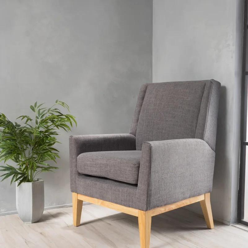 Mid-century Upholstered Accent Chair  - 27.50 L x 28.50 W x 36.50 H