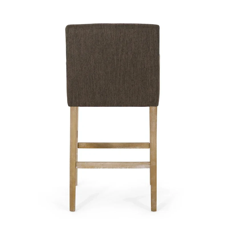 Armga Fabric and Rubberwood 30.5 inch Barstools (Set of 2) by Christopher Knight Home