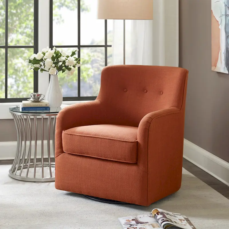Jayne 360-degree Swivel Arm Chair