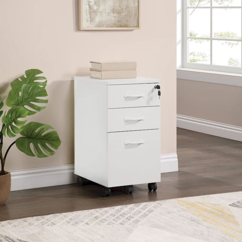 Prado 3-Drawer Mobile File Cabinet