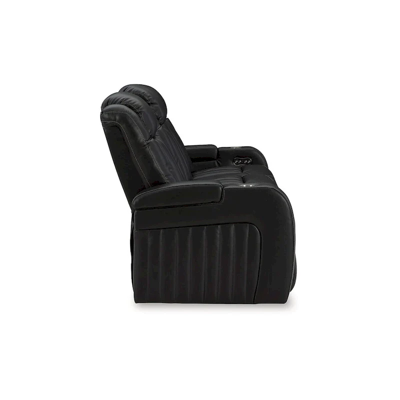 Signature Design by Ashley Caveman Den Midnight Power Reclining Sofa - 86 W x 42 D x 42 H