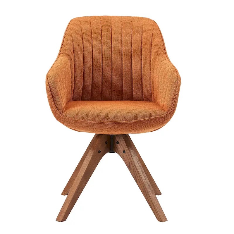 Art Leon Modern Wood Swivel Chair with Oak Legs
