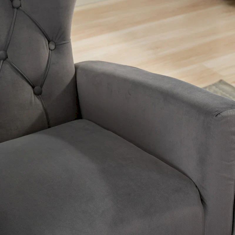 Tufted Rocking Chair Single Sofa Accent Rocker