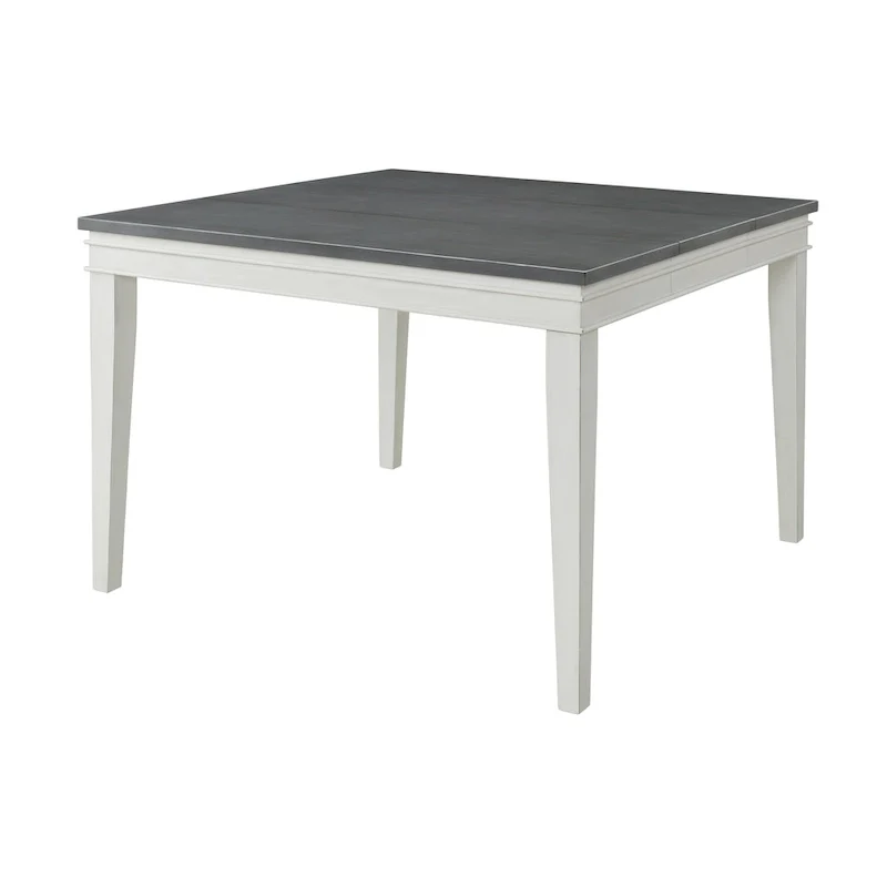 White & Grey / Black Extendable Counter Height Dining Table, Seats up to 6