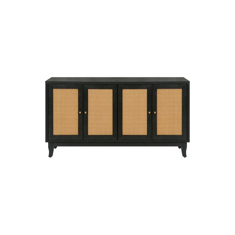 Rattan Sideboard Buffer Cabinet