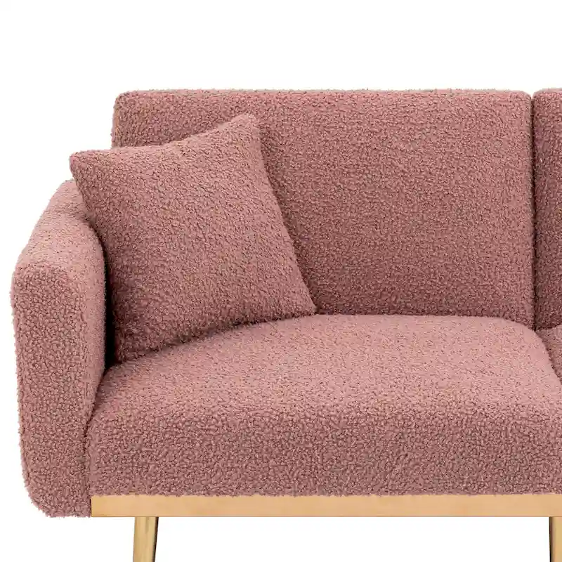 Linen Modular Sofa Section Armless Accent Chair