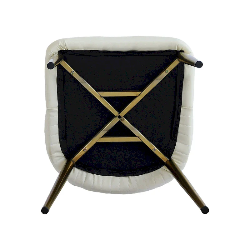 Set of 2 Upholstered PU Leather Dining Chairs Side Chair