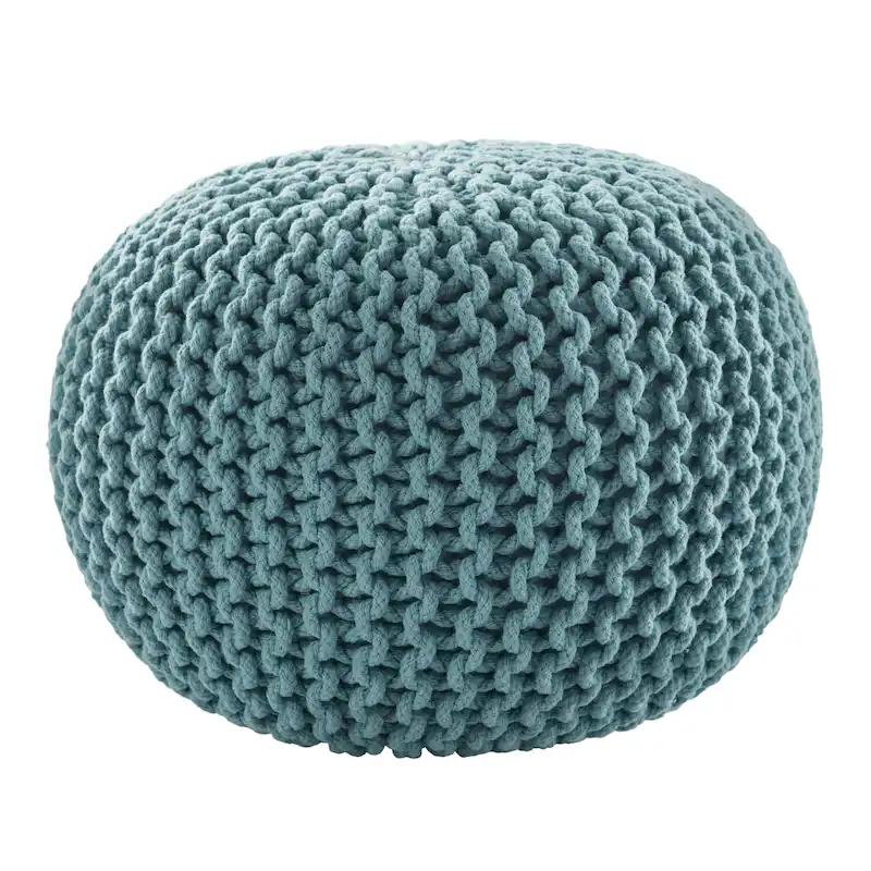 Spectrum Pouf Textured Round Pouf
