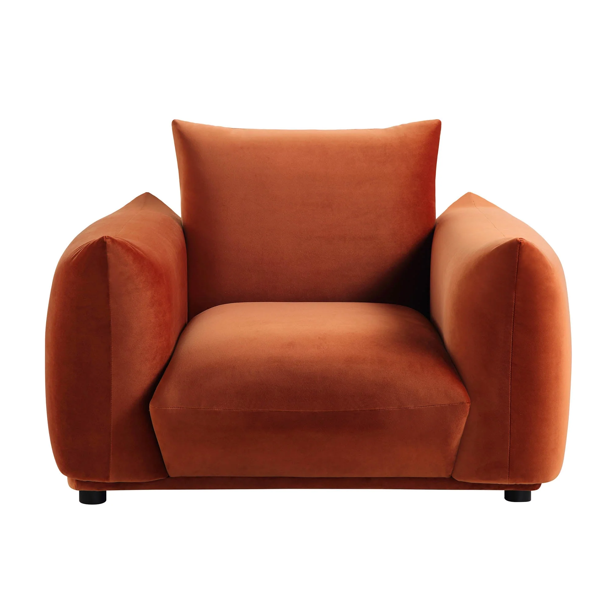 Armchair, Rust Velvet