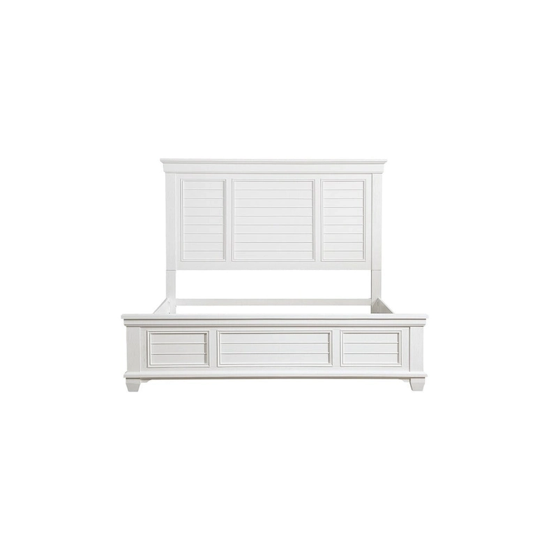 Leo 6 Piece White Modern Panel Bedroom Set