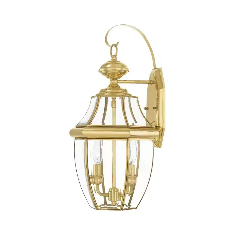 Livex Lighting Monterey 2 - Light Wall Light in Polished Brass