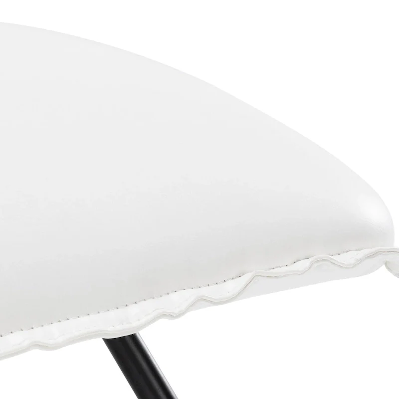 Mid Century Faux Leather Accent Chair With Adjustable Backrest Set of 2 - 31.5 H X 22.2 W X 23.6 D