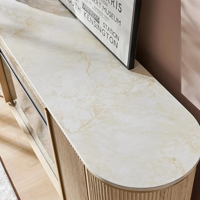 70  Modern Luxury Fireplace TV Stand, Entertainment Center, TV Console