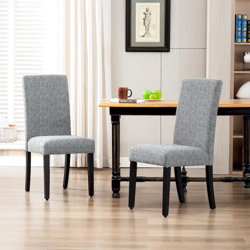 Grandview Upholstered Linen Fabric Dining Chair - 38.6