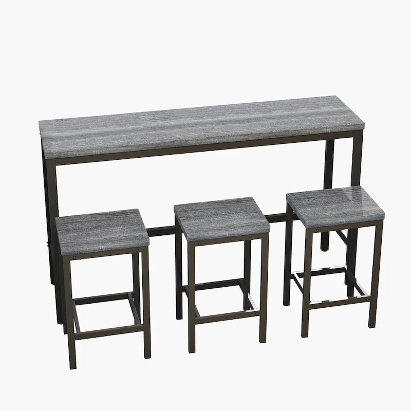 Pub Table Set with 3 Stools
