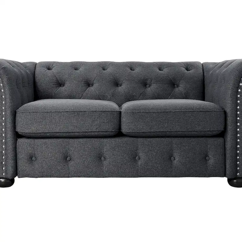 Tufted Chesterfield Loveseat Sofa