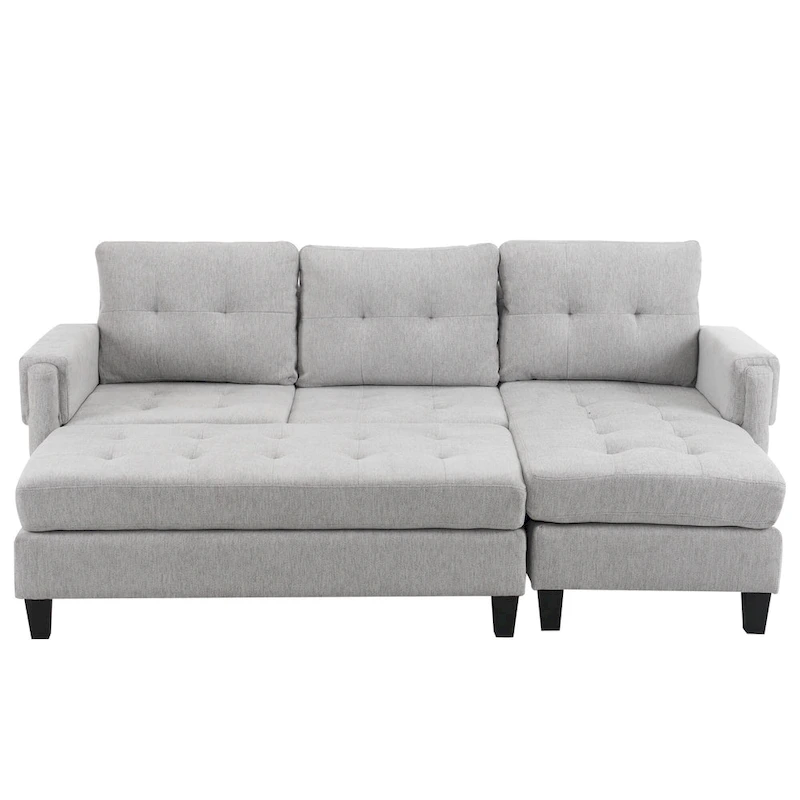 83.4inch L-shaped Sofa Sectional Couch Sofa Bed