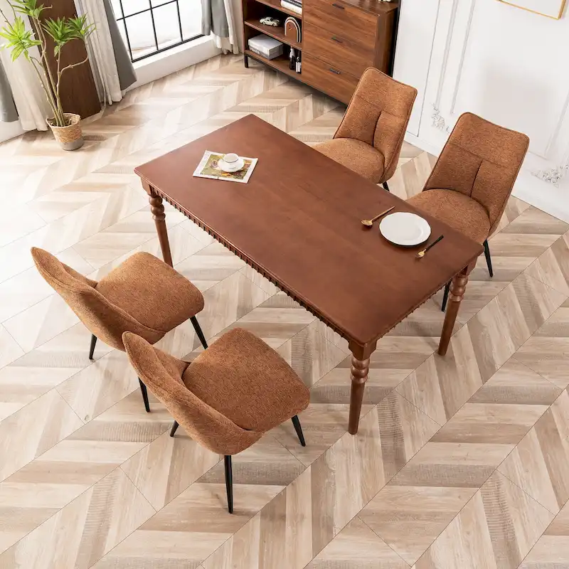 Modern Upholstered Fabric Kitchen & Dining Room Chairs Set of 2