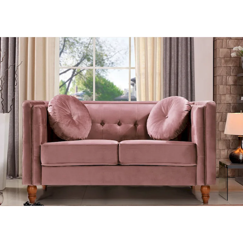 Roberta Velvet Loveseat