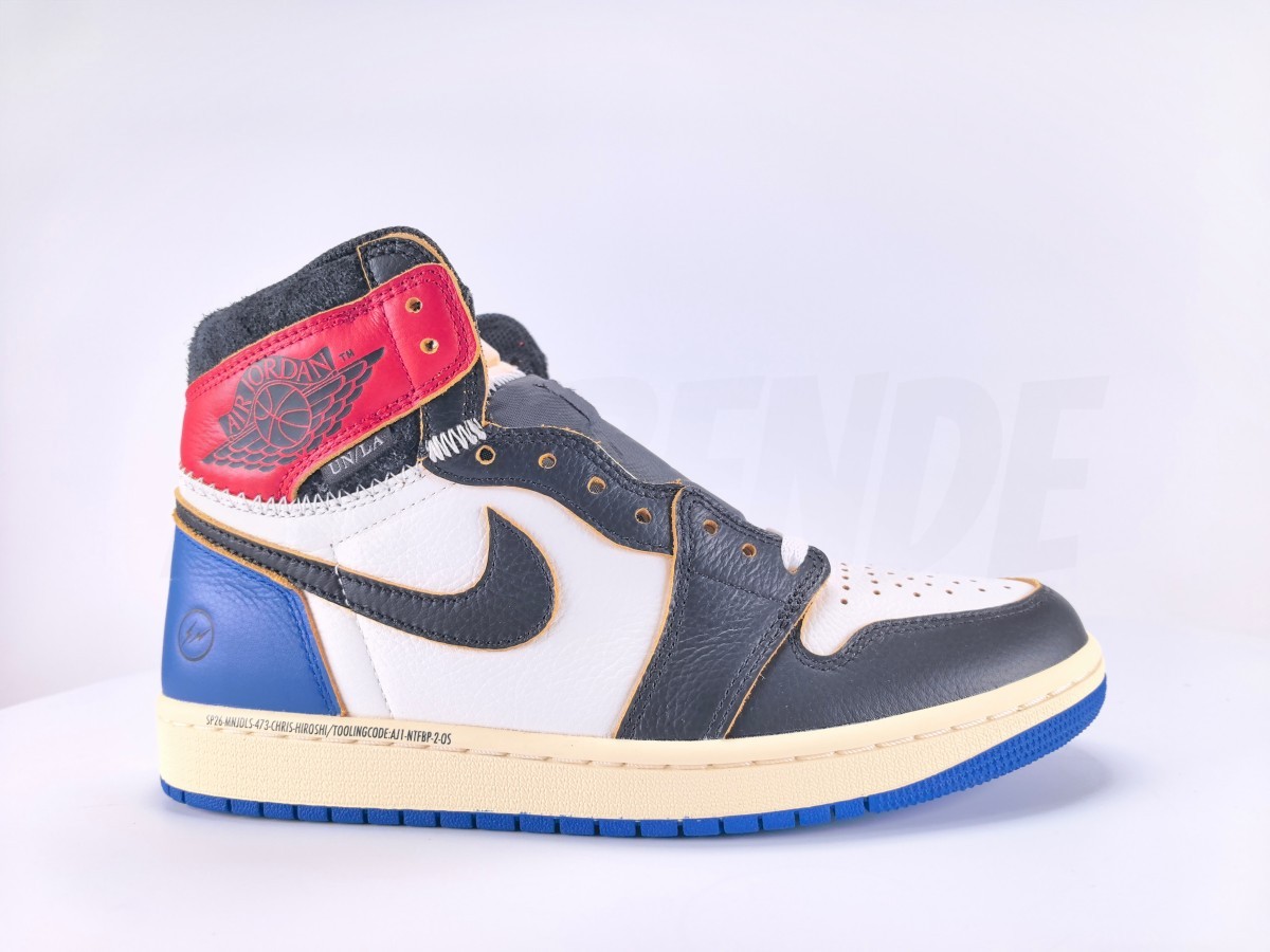 Jordan 1 Retro High OG SP Fragment x Union LA Varsity Red Sport Royal - Aktrende